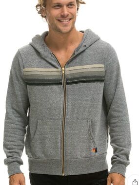 Aviator Nation 5 Stripe Hoodie